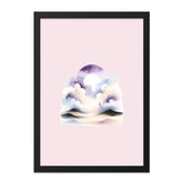 Celestial Wall Art, Dreamy Landscape Print, Moon and Clouds Art, Fantasy Scenery Decor, Bedroom Decor, Living Room Art, Unique Wall Decor - Tawshia